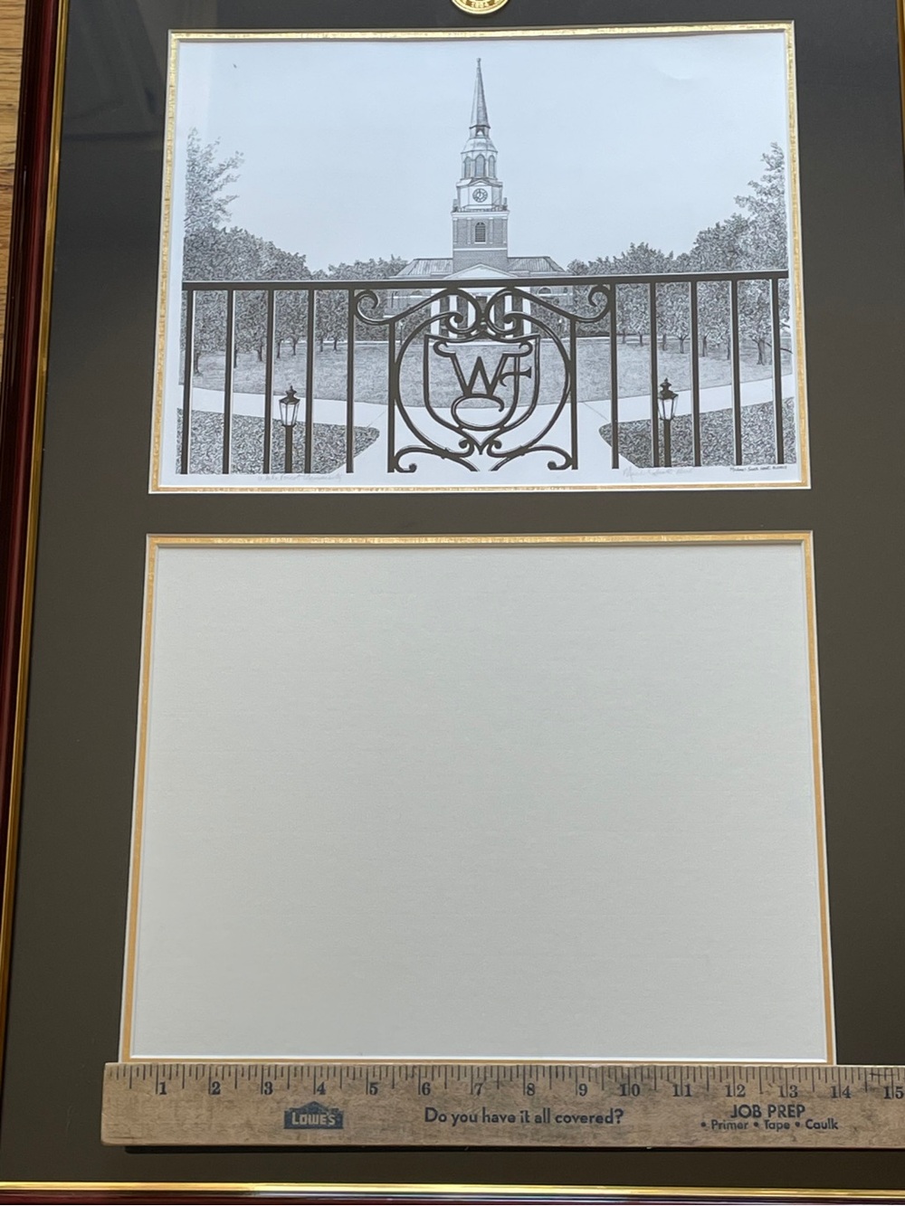 NWOT UNIVERSITY FRAMES Wake Forest Diploma Frame Campus Picture Double Opening - Picture 15 of 16